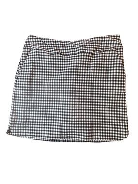 Black & White Gingham Skort | Checkered Mini Skirt Shorts | Cottagecore Preppy